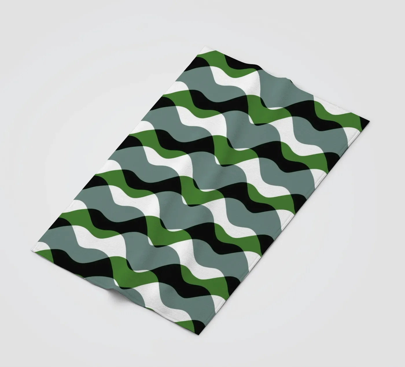 Waves pattern 20 plaid polaire de Little Dean