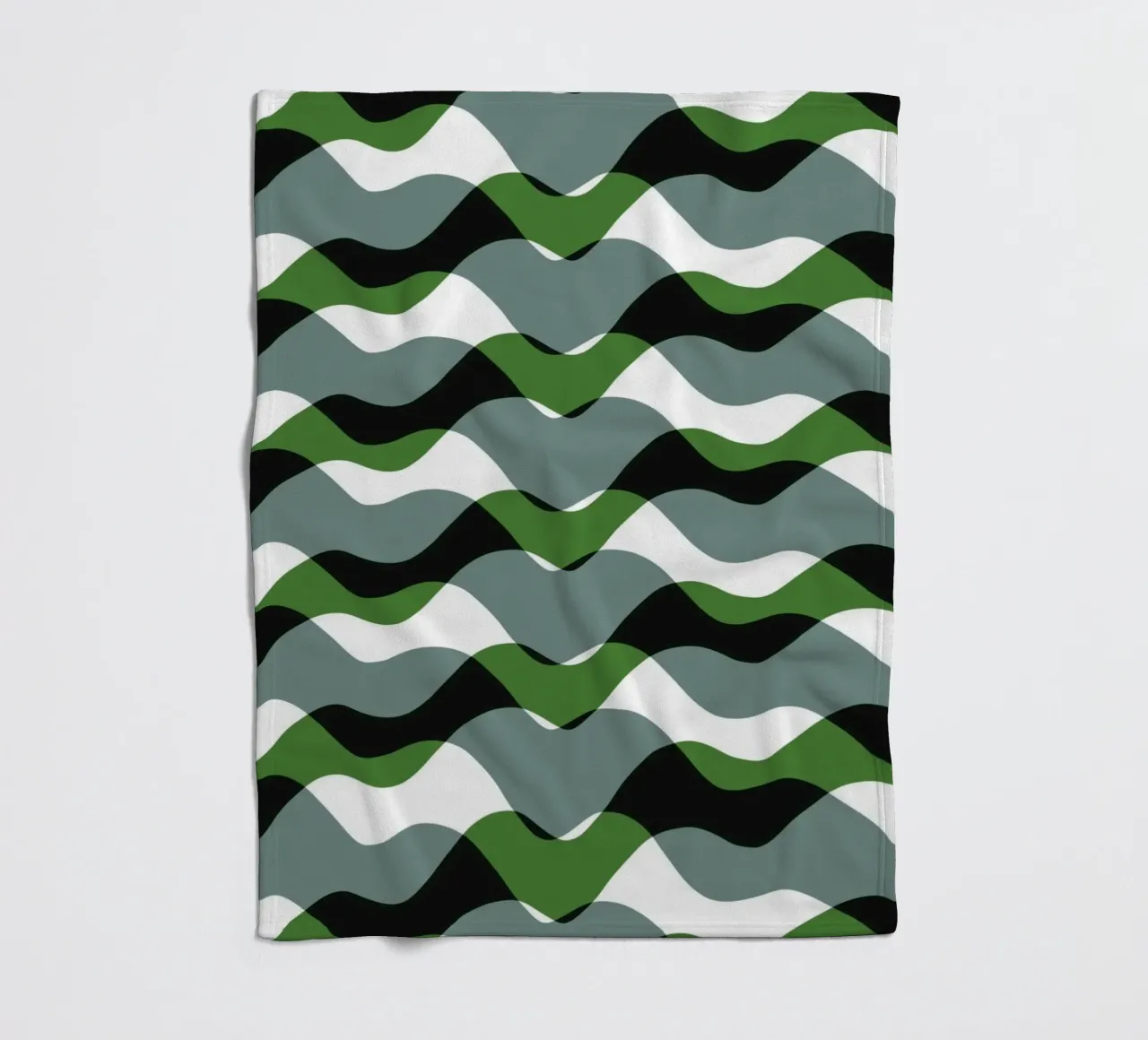 Waves pattern 20 fleece blanket by Little Dean