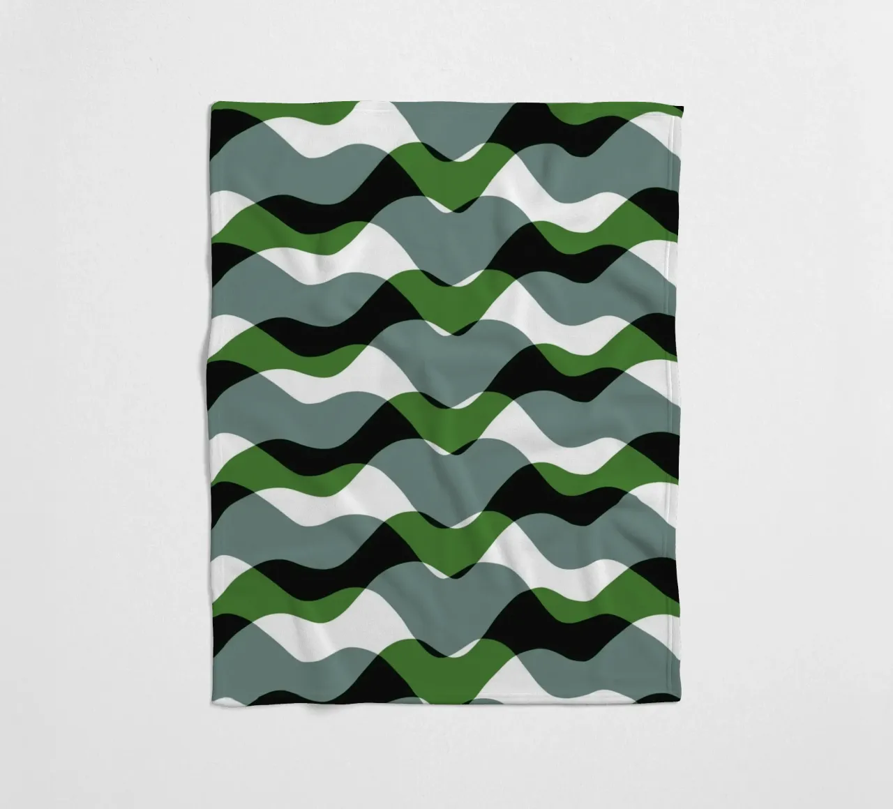 Waves pattern 20 fleece blanket by Little Dean