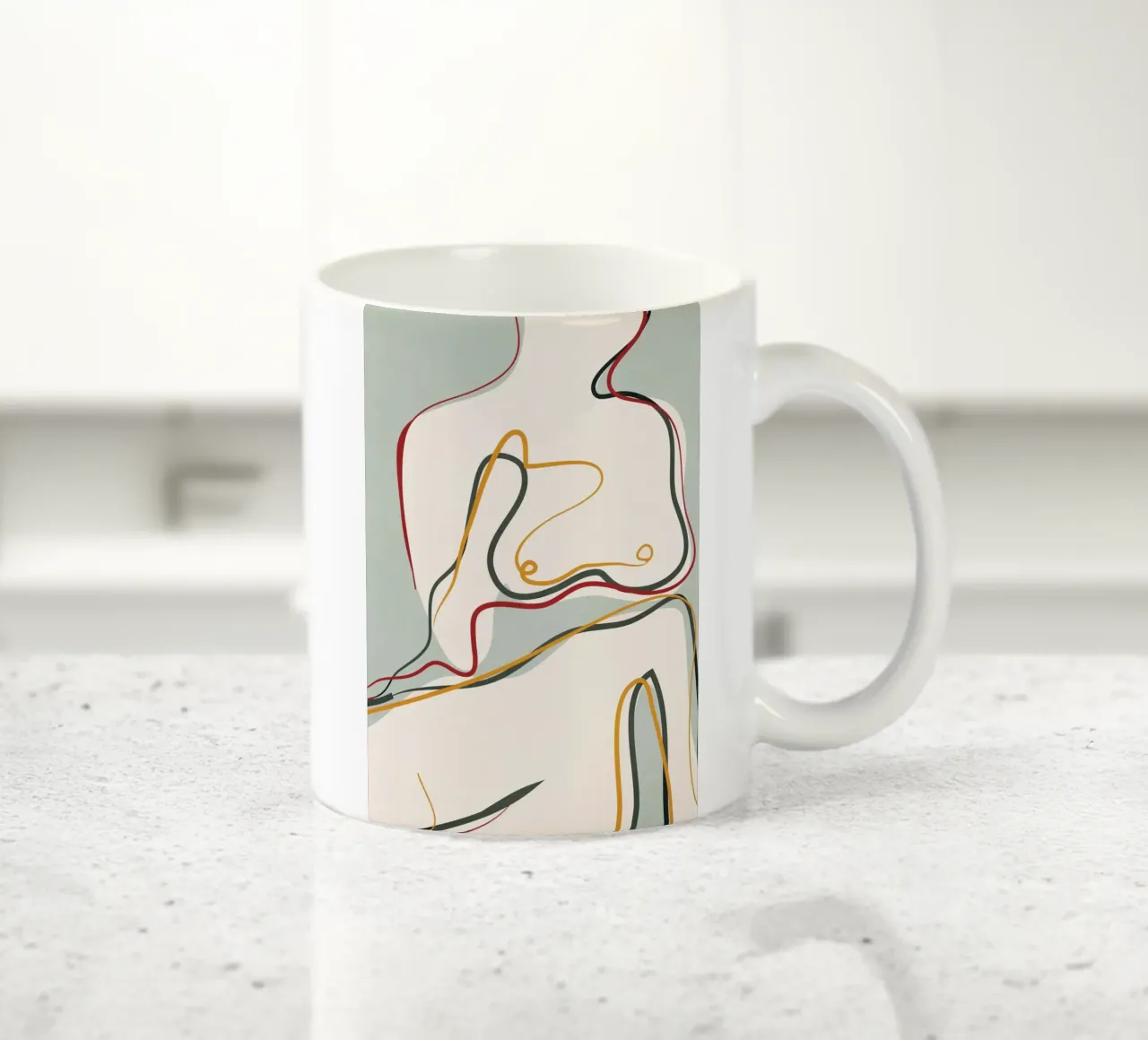 Abstract Thought Movement 1 tazza in ceramica da Nadjaa