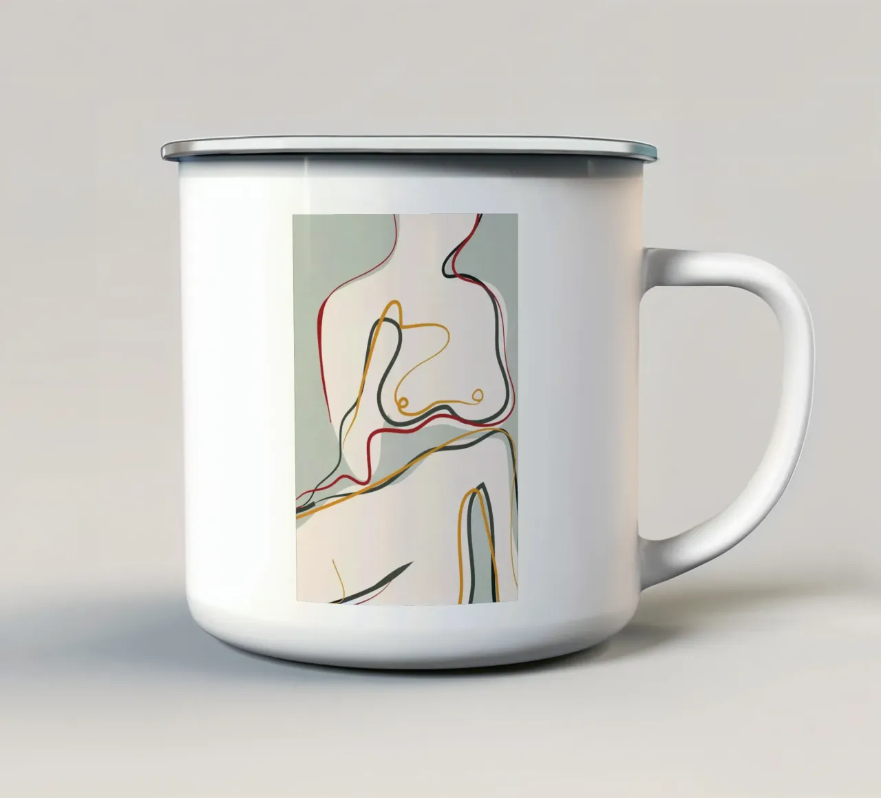 Abstract Thought Movement 1 tazza in smalto da Nadjaa