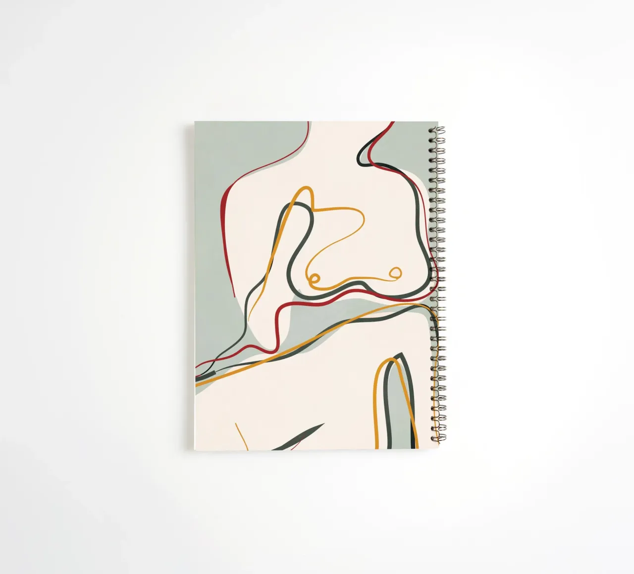 Abstract Thought Movement 1 spiral notebook by Nadjaa