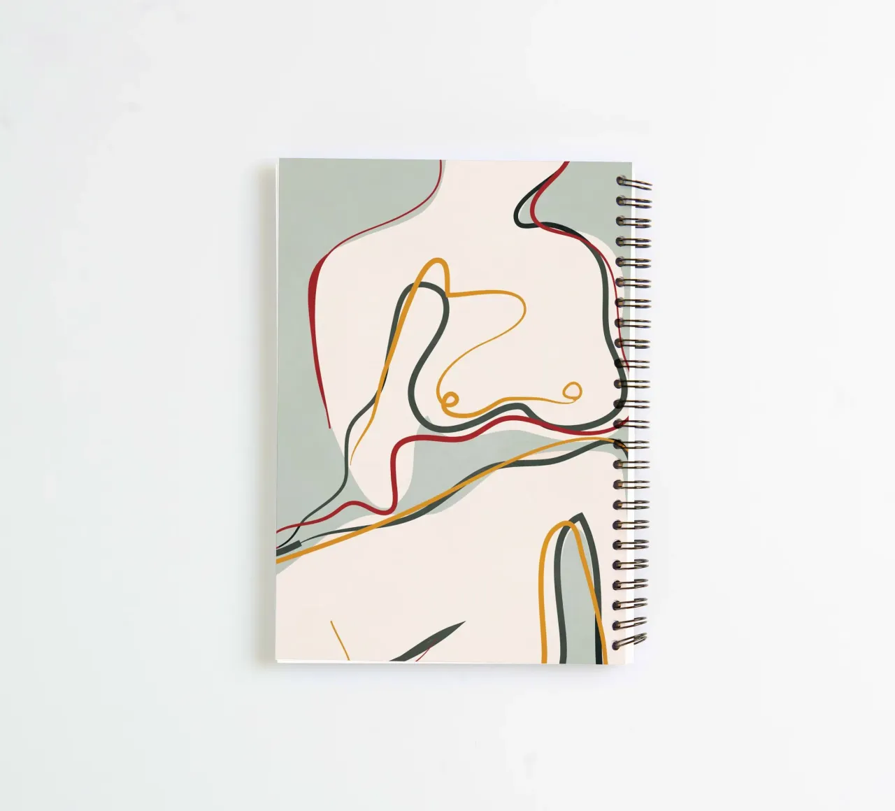 Abstract Thought Movement 1 spiral notebook by Nadjaa