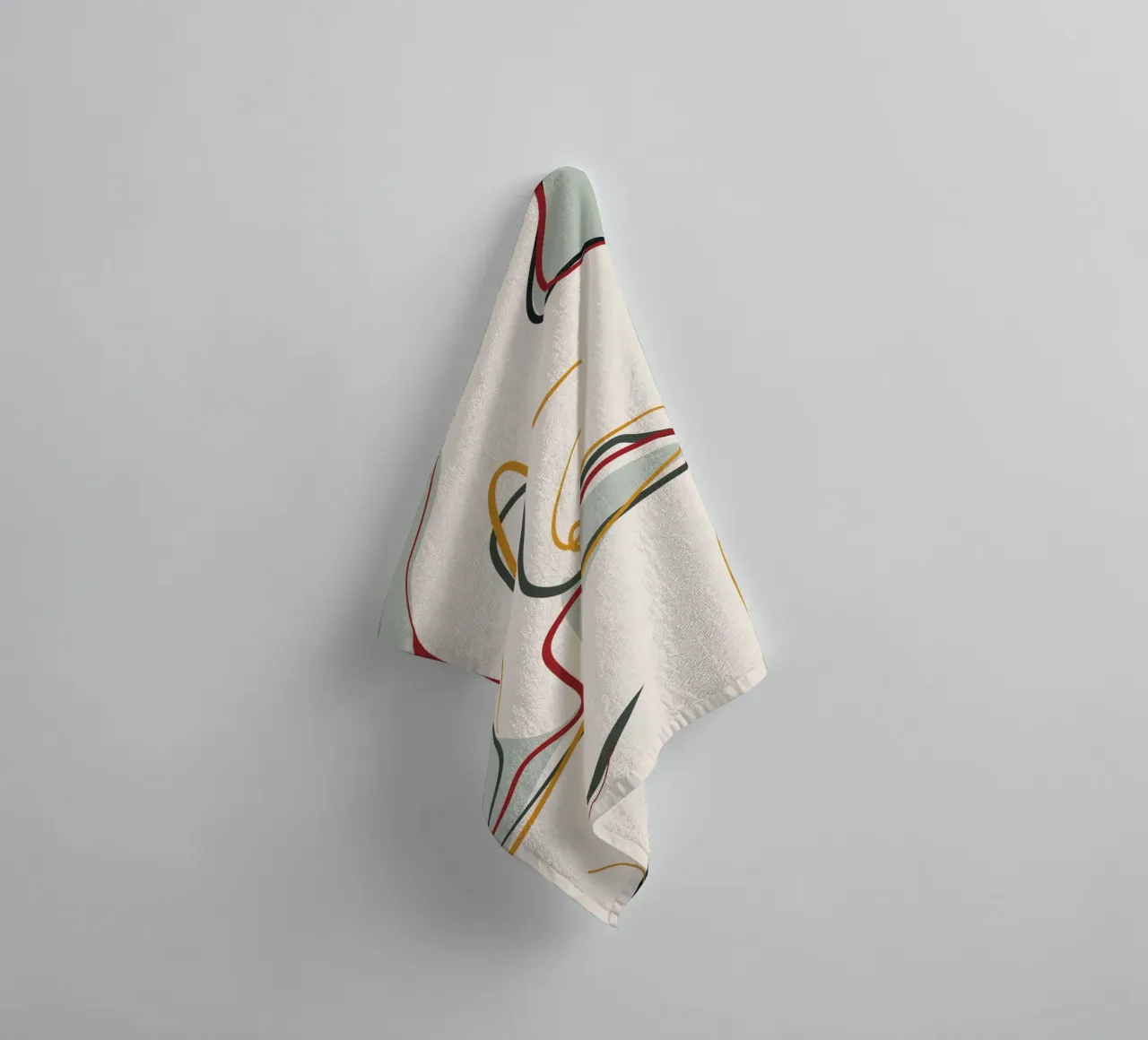 Abstract Thought Movement 1 towel by Nadjaa