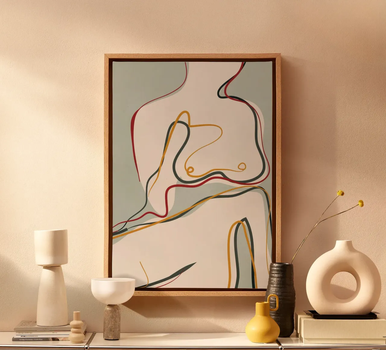 Abstract Thought Movement 1 canvas by Nadjaa