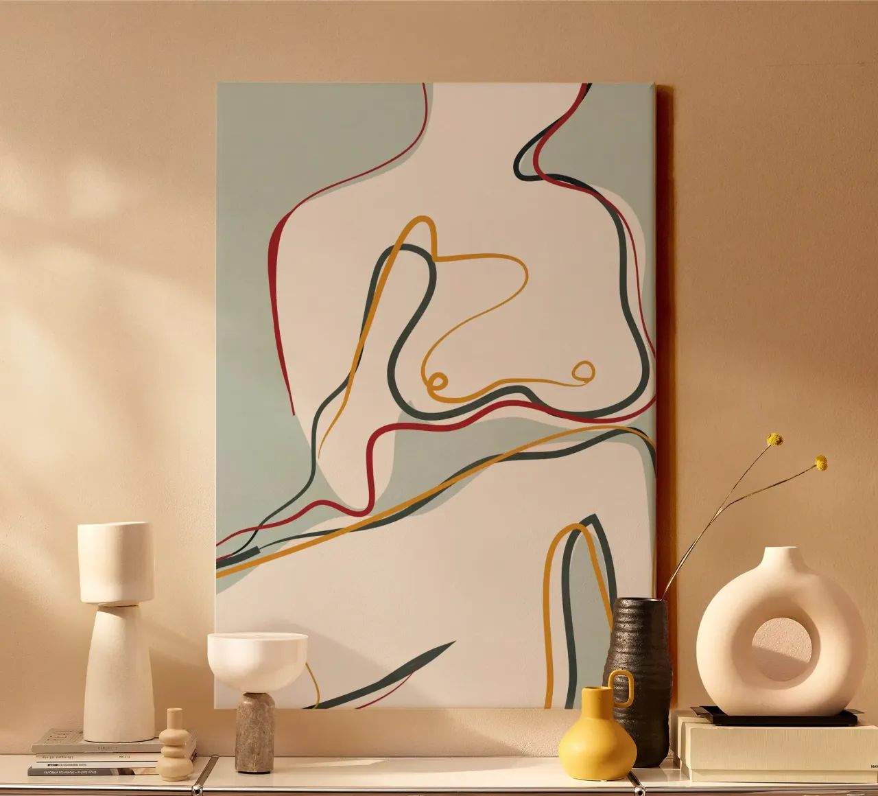 Abstract Thought Movement 1 canvas by Nadjaa