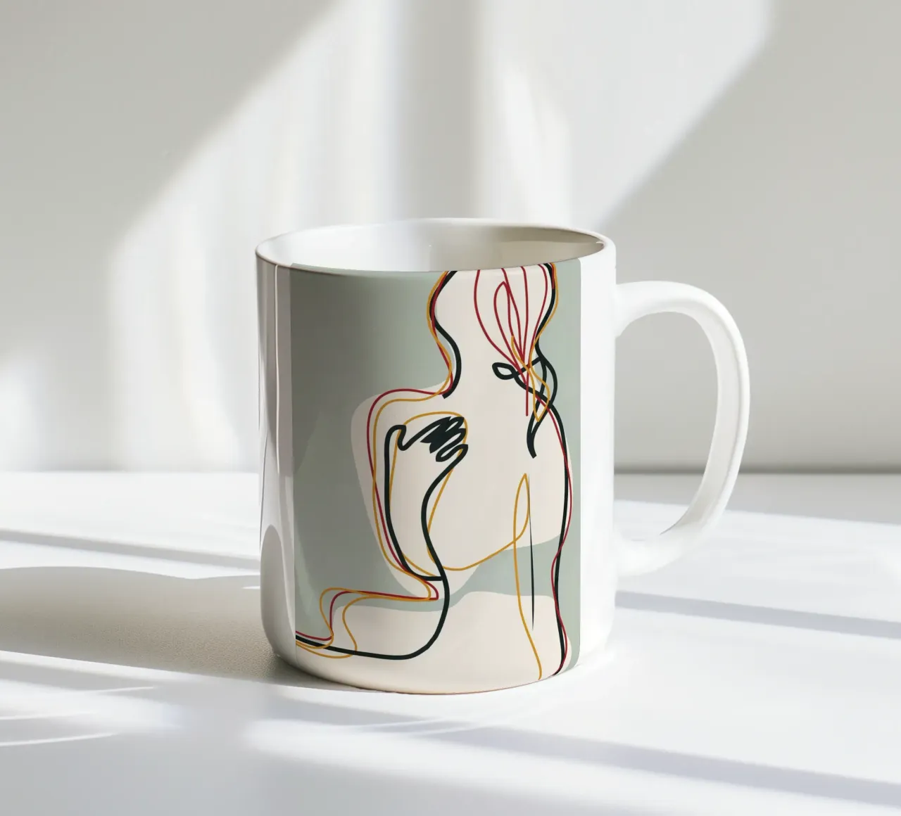Abstract Thought Movement 3 tazza in ceramica da Nadjaa