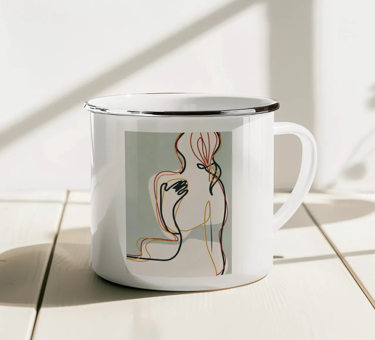 Abstract Thought Movement 3 tazza in smalto da Nadjaa