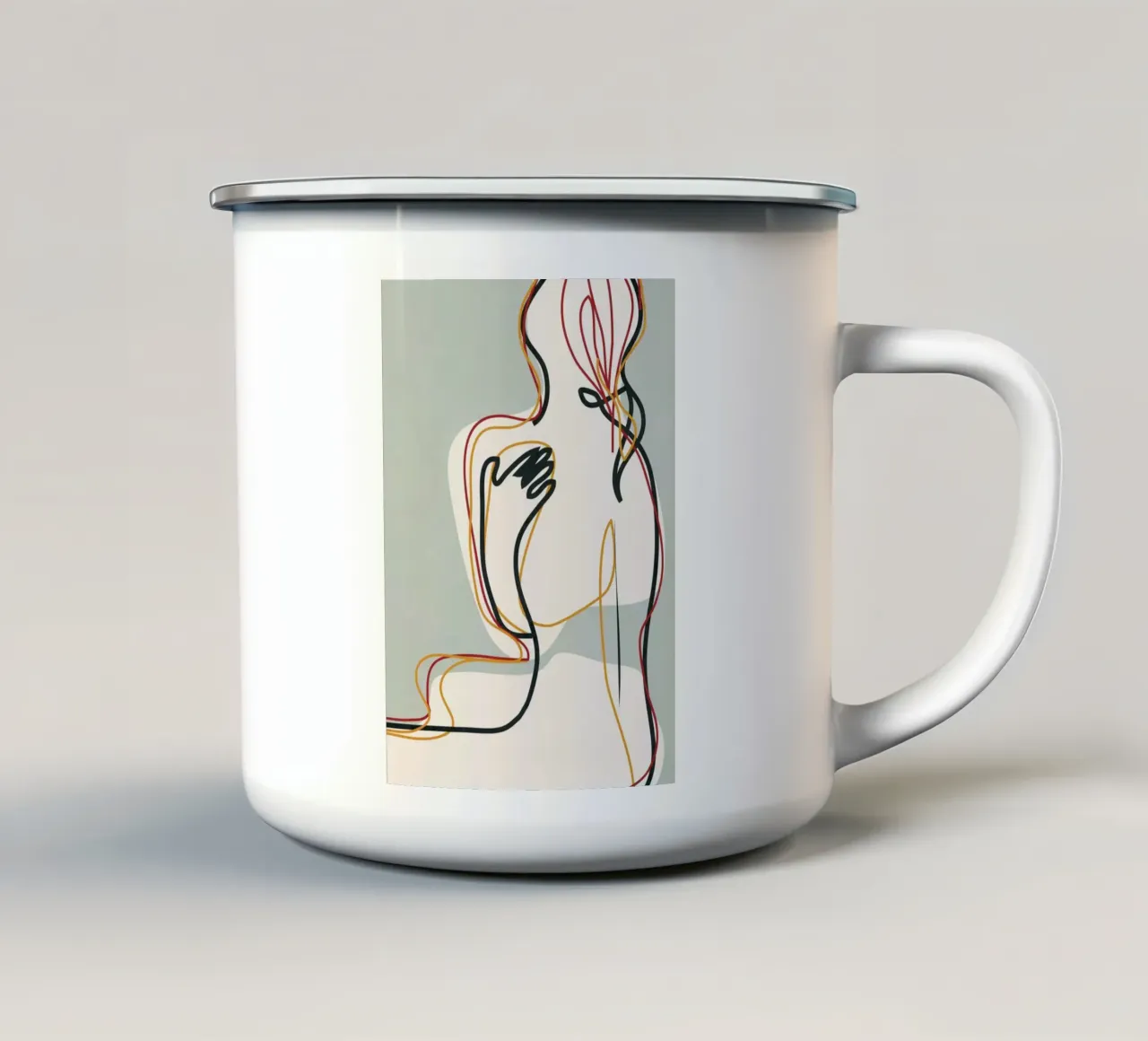 Abstract Thought Movement 3 tazza in smalto da Nadjaa