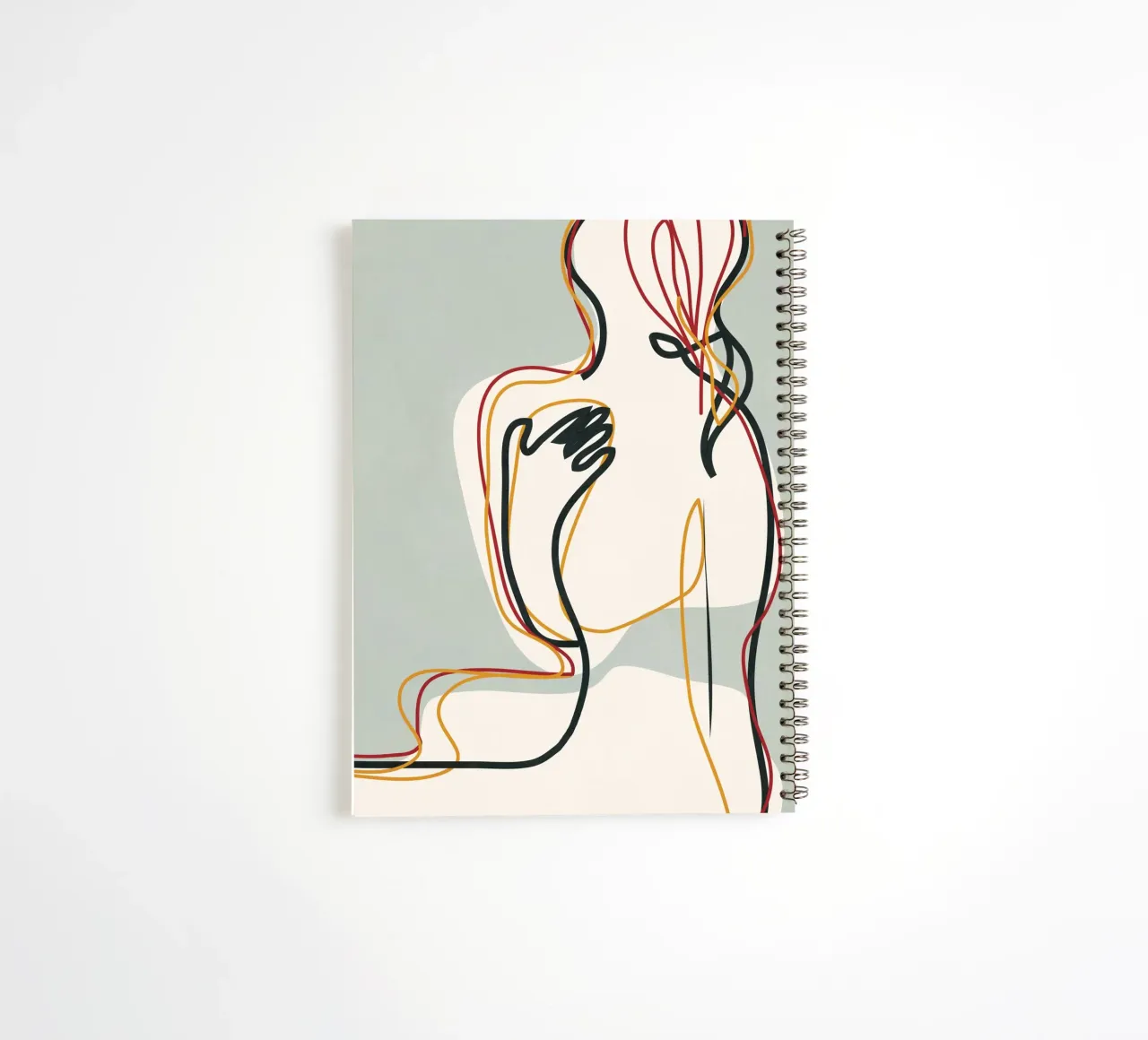 Abstract Thought Movement 3 spiral notebook by Nadjaa