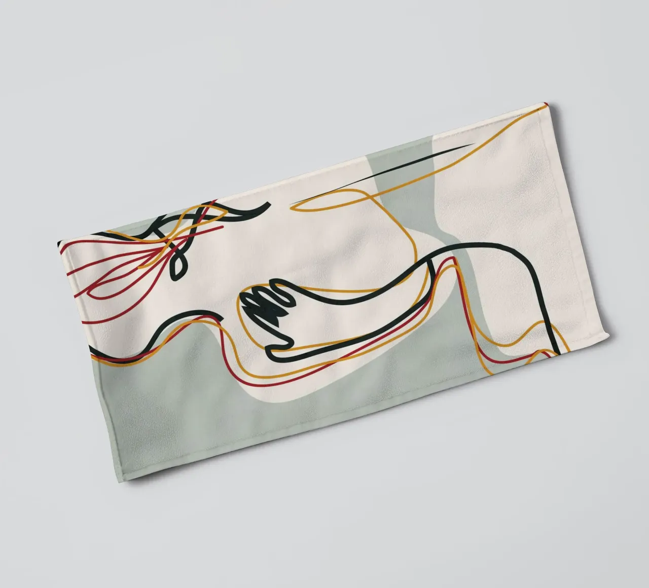 Abstract Thought Movement 3 towel by Nadjaa