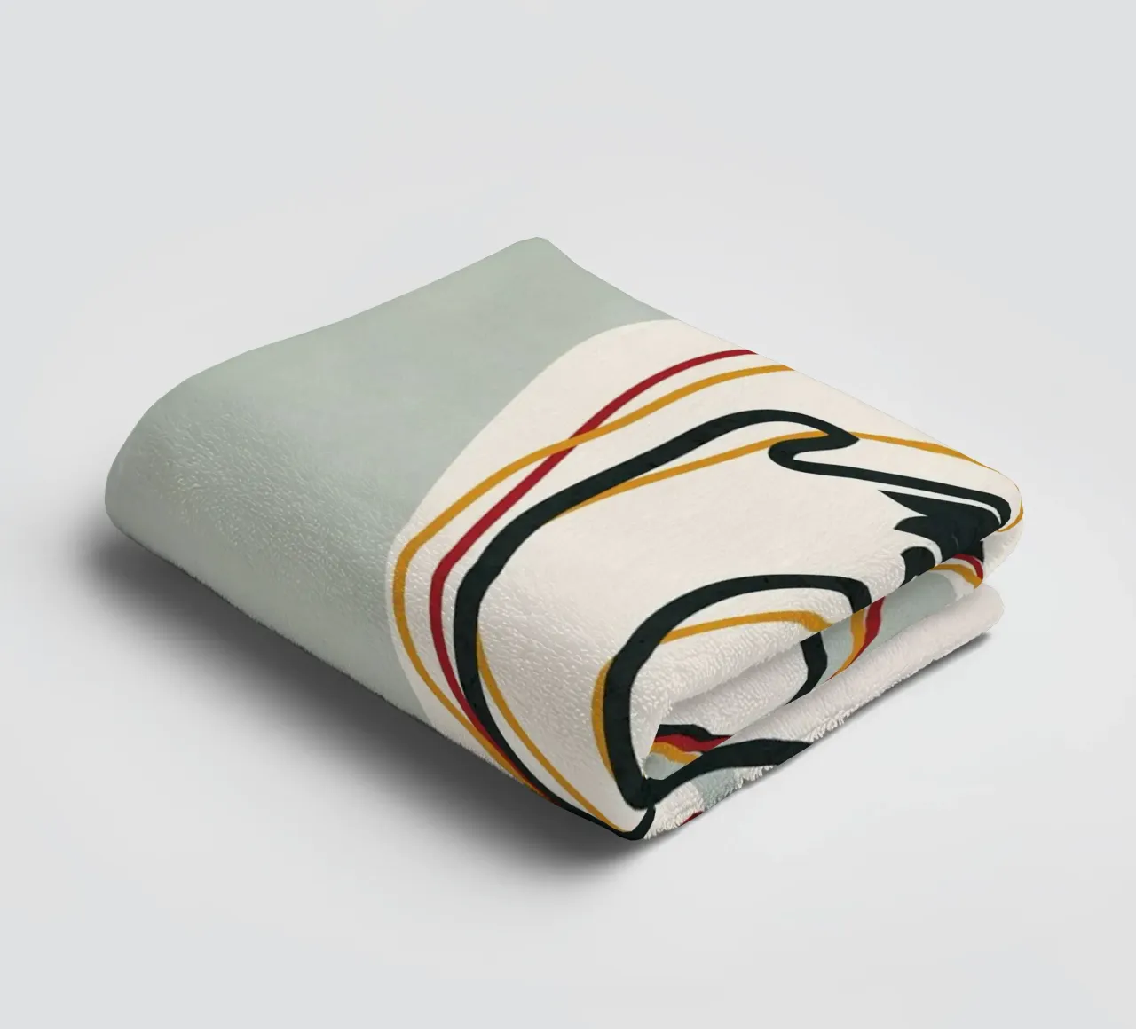 Abstract Thought Movement 3 towel by Nadjaa
