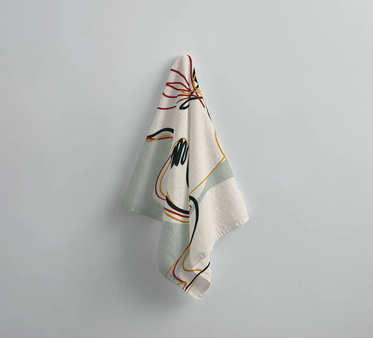Abstract Thought Movement 3 towel by Nadjaa