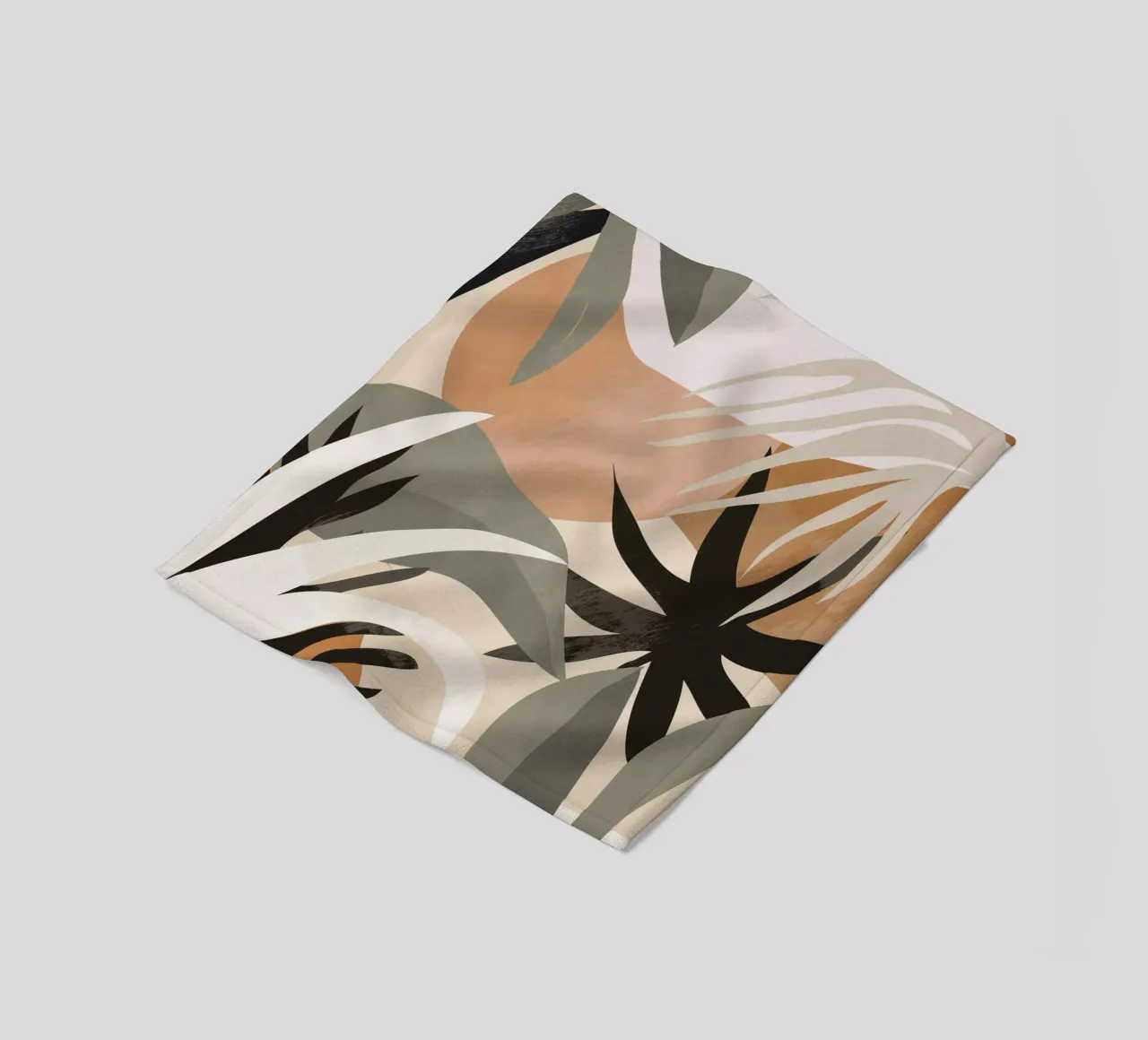 Abstract Art Jungle 3 fleece blanket by ThingDesign