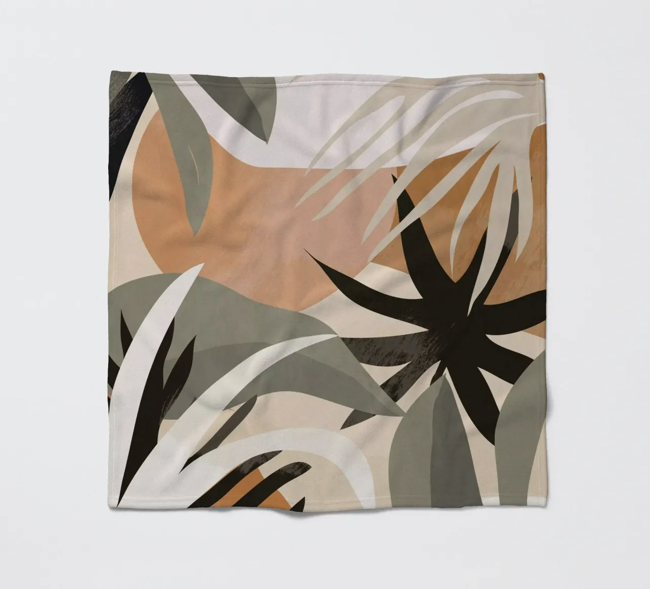Abstract Art Jungle 3 fleece blanket by ThingDesign