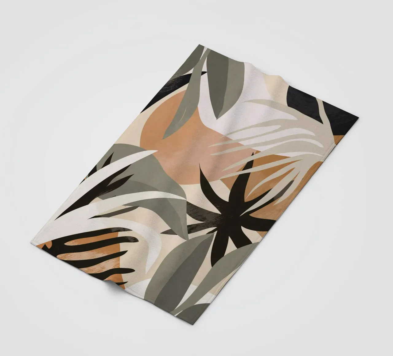 Abstract Art Jungle 3 fleece blanket by ThingDesign