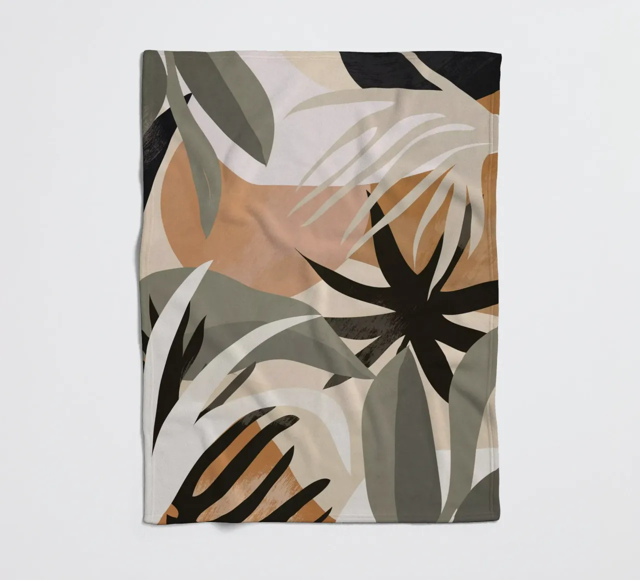 Abstract Art Jungle 3 fleece blanket by ThingDesign