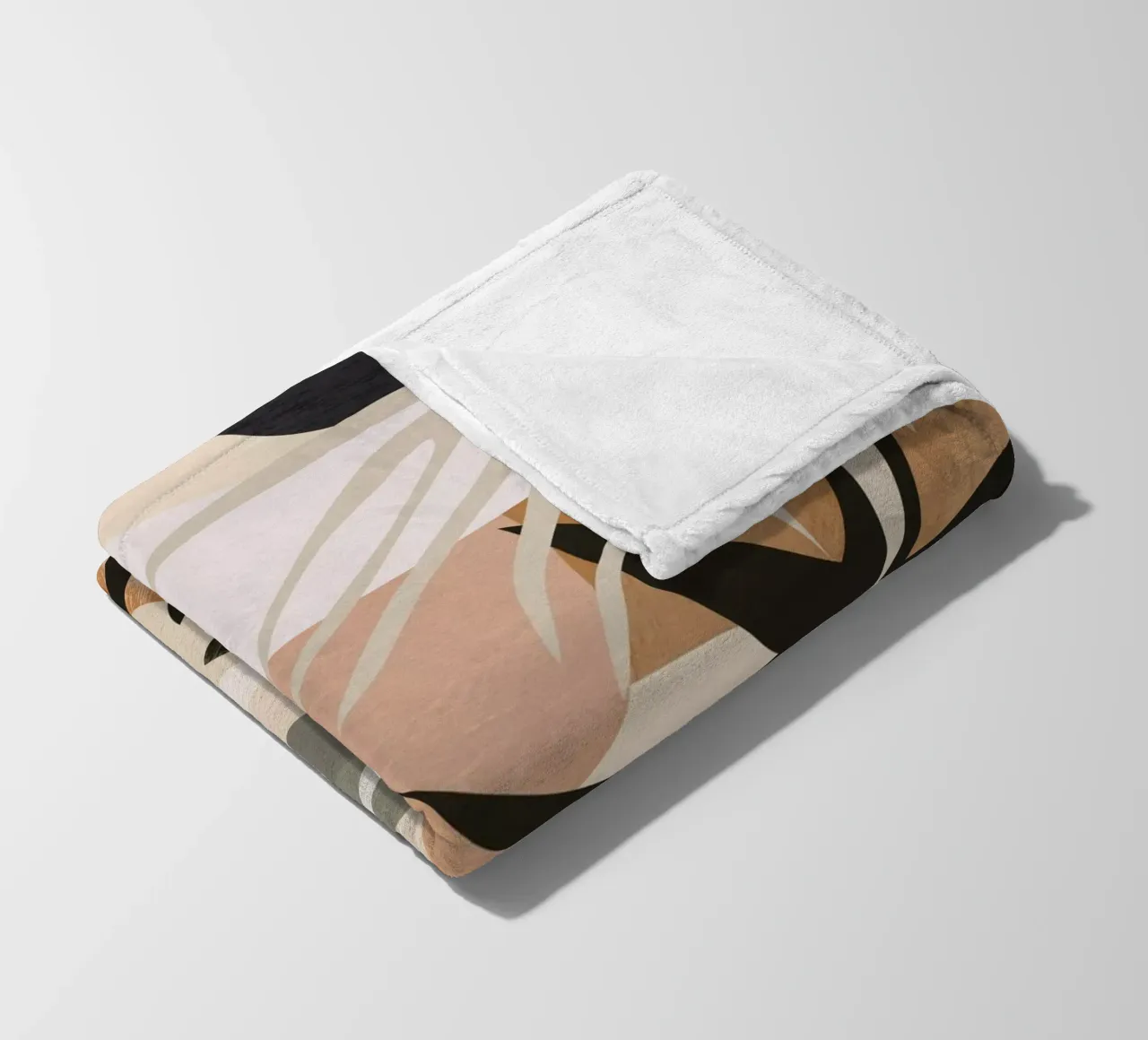 Abstract Art Jungle 3 fleece blanket by ThingDesign
