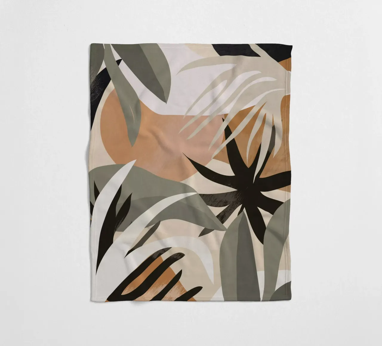 Abstract Art Jungle 3 fleece blanket by ThingDesign