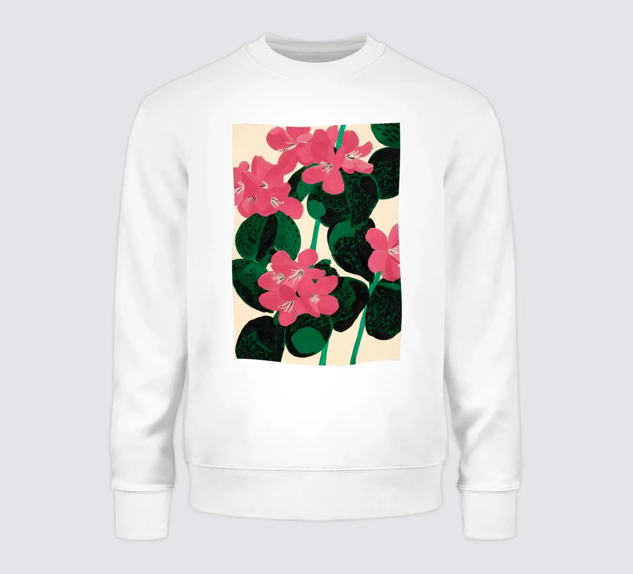 Azalea Blossoms with Jade Leaves felpa da Flow Line