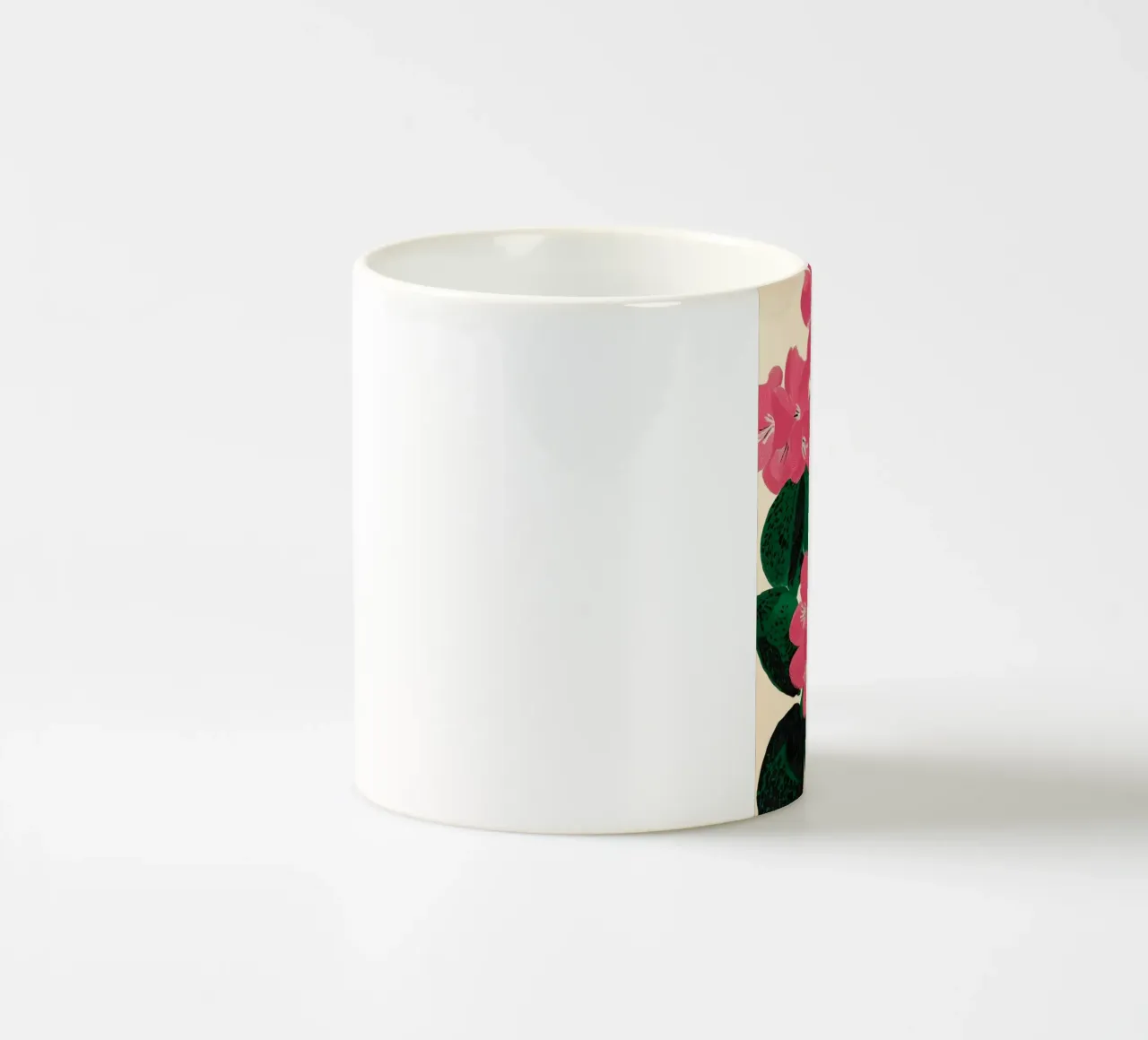 Azalea Blossoms with Jade Leaves tazza in ceramica da Flow Line