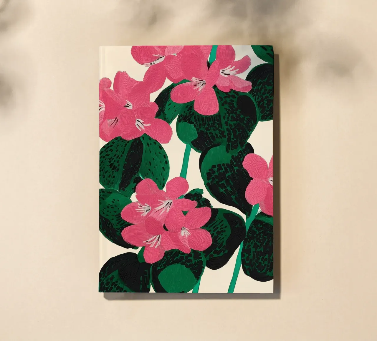 Azalea Blossoms with Jade Leaves notebook by Flow Line