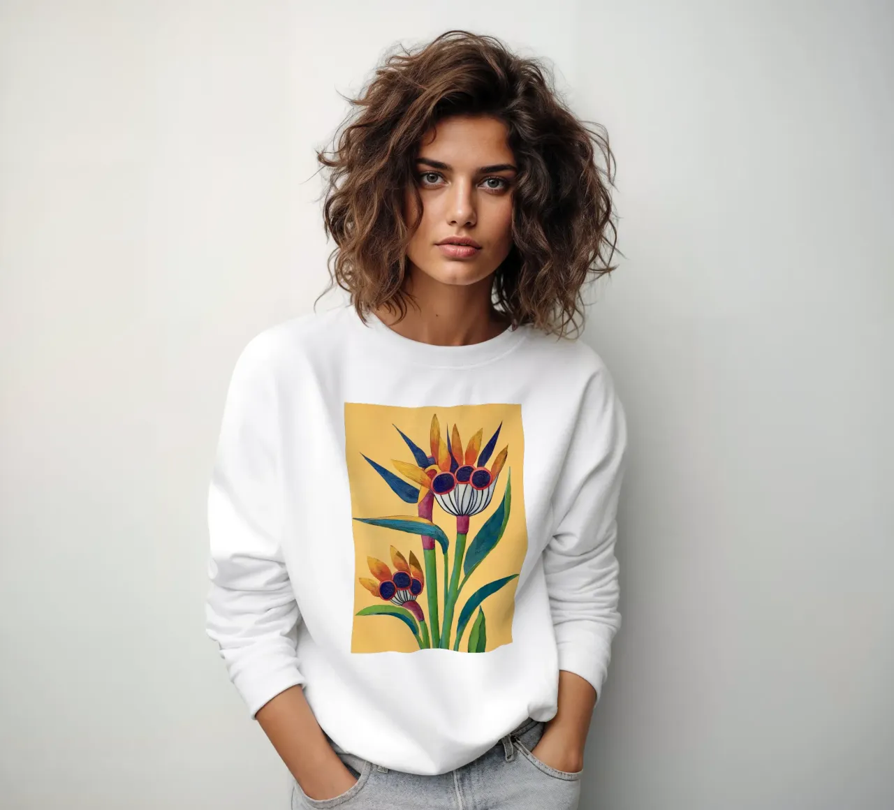 Bird of Paradise in Tropical Bloom felpa da Flow Line