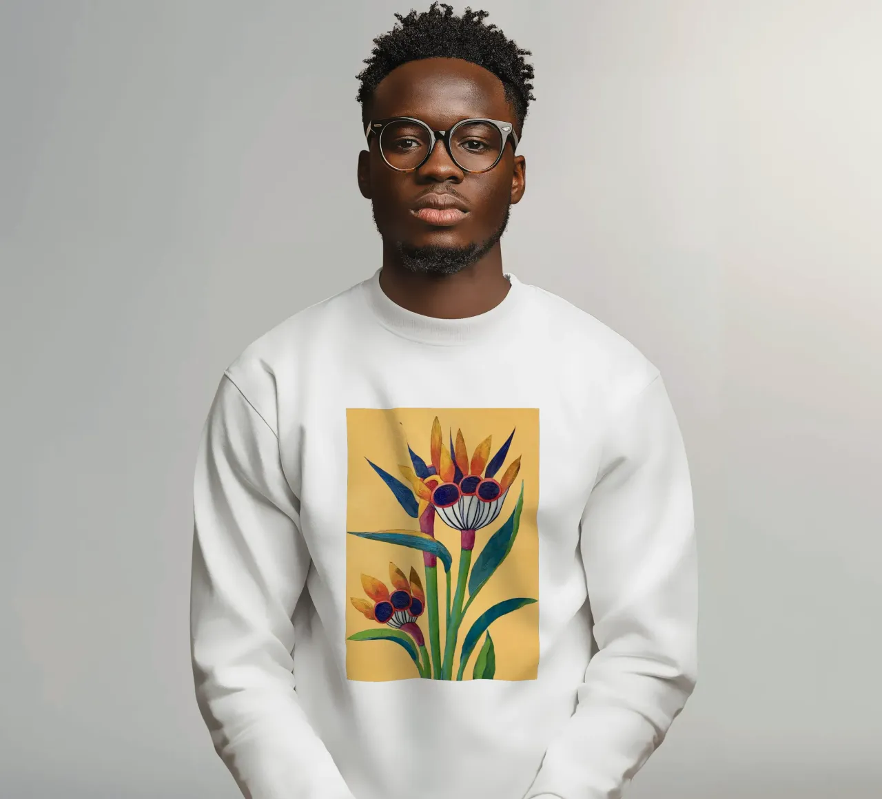 Bird of Paradise in Tropical Bloom felpa da Flow Line