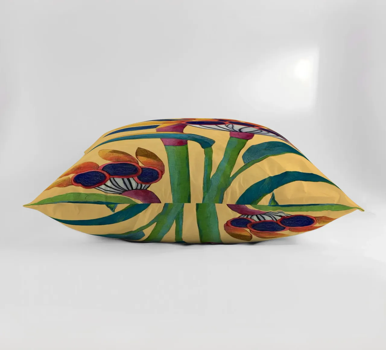 Bird of Paradise in Tropical Bloom cuscino da Flow Line