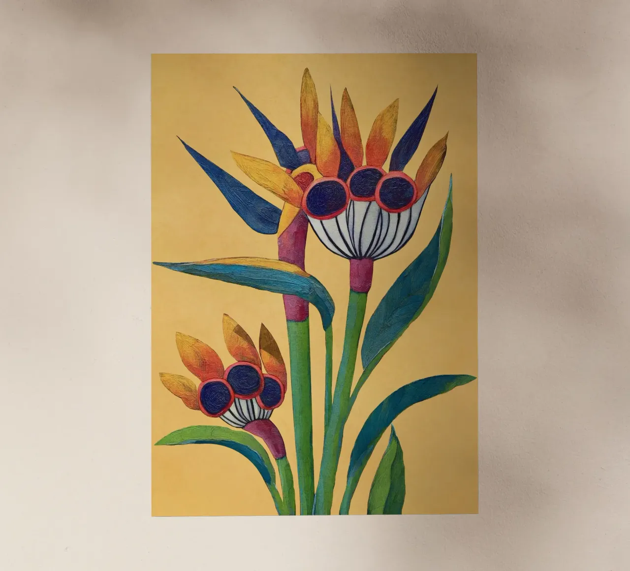 Bird of Paradise in Tropical Bloom pellicola backlit da Flow Line