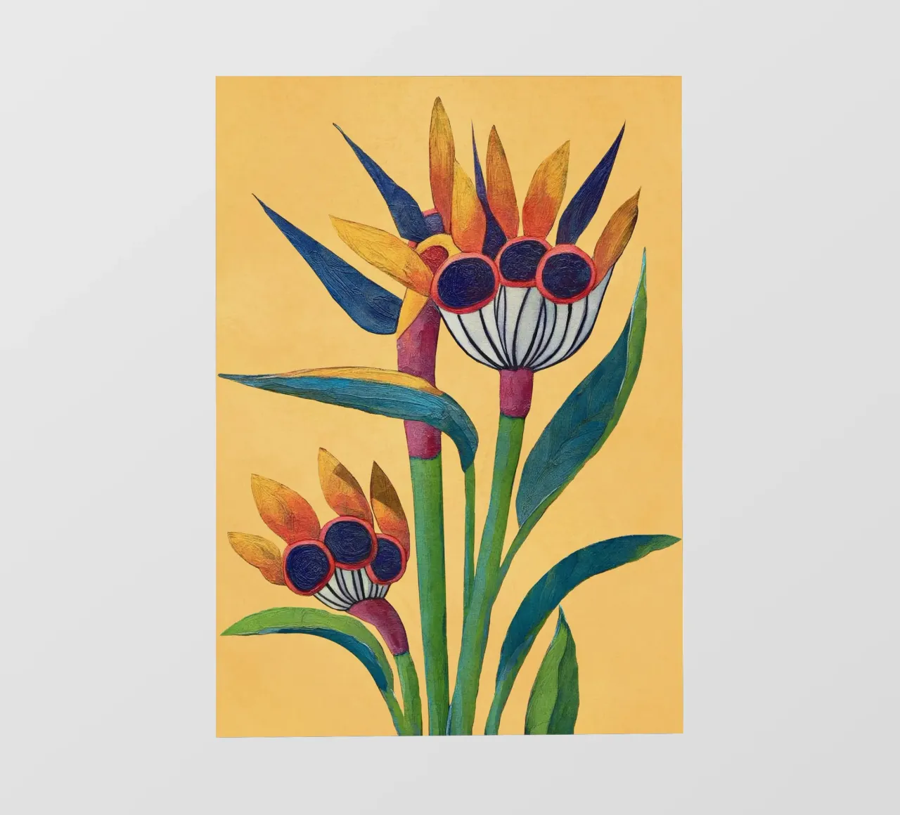 Bird of Paradise in Tropical Bloom pellicola backlit da Flow Line