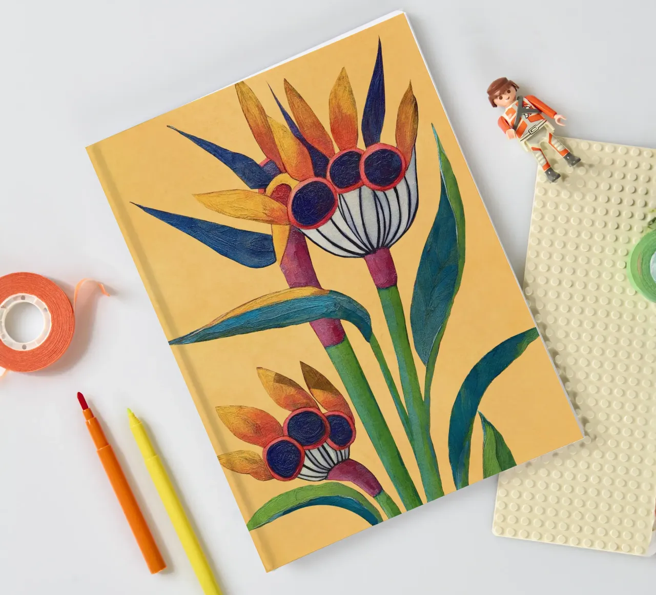 Bird of Paradise in Tropical Bloom notebook by Flow Line