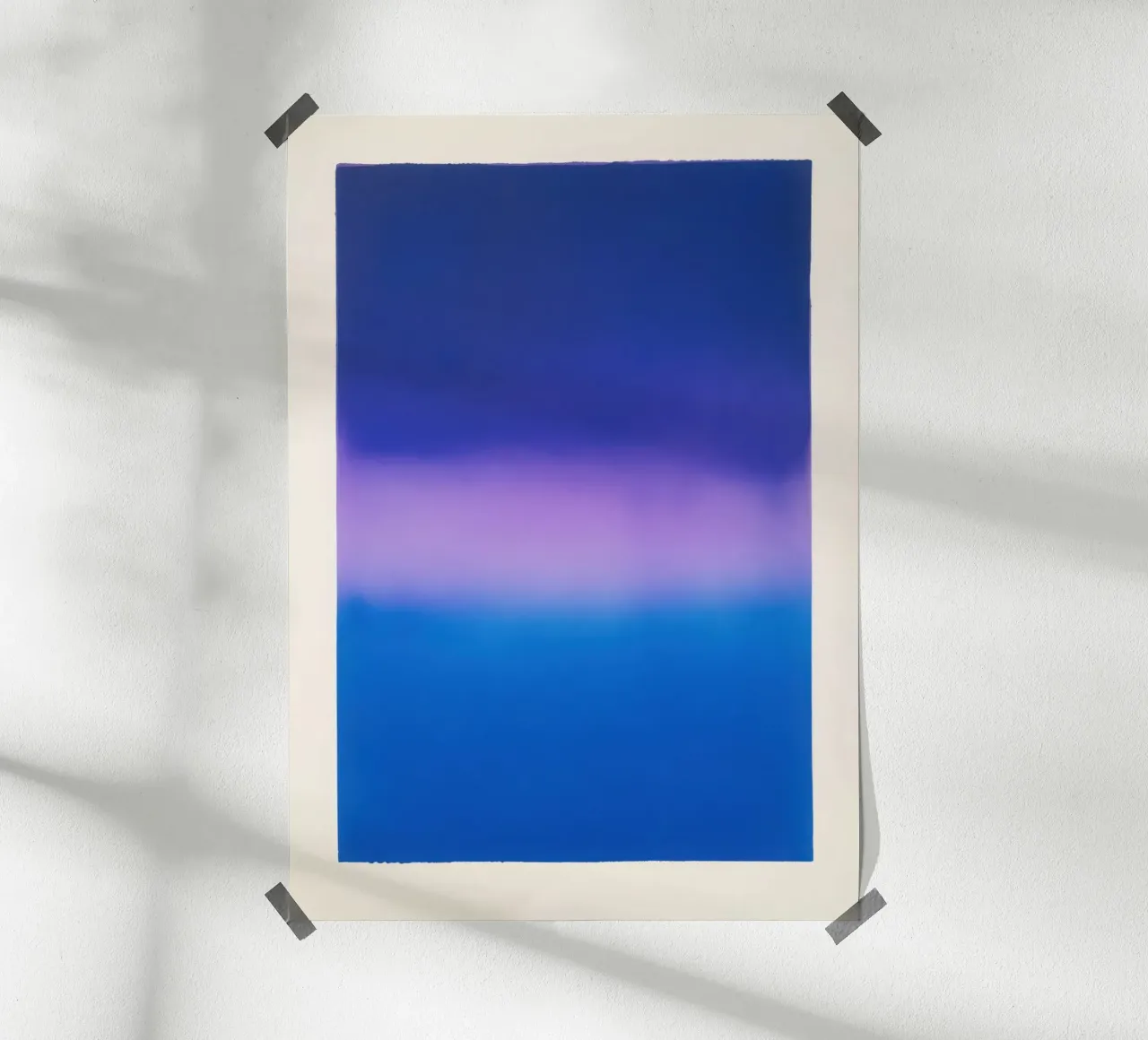 Gradiente di colore blu-viola - Stampa risografica poster da Euphoria Theresa