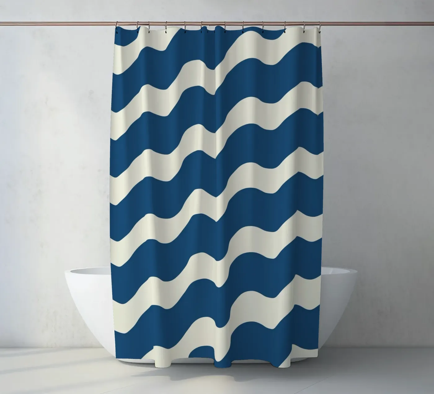 Waves pattern 21 Duschvorhang von Little Dean