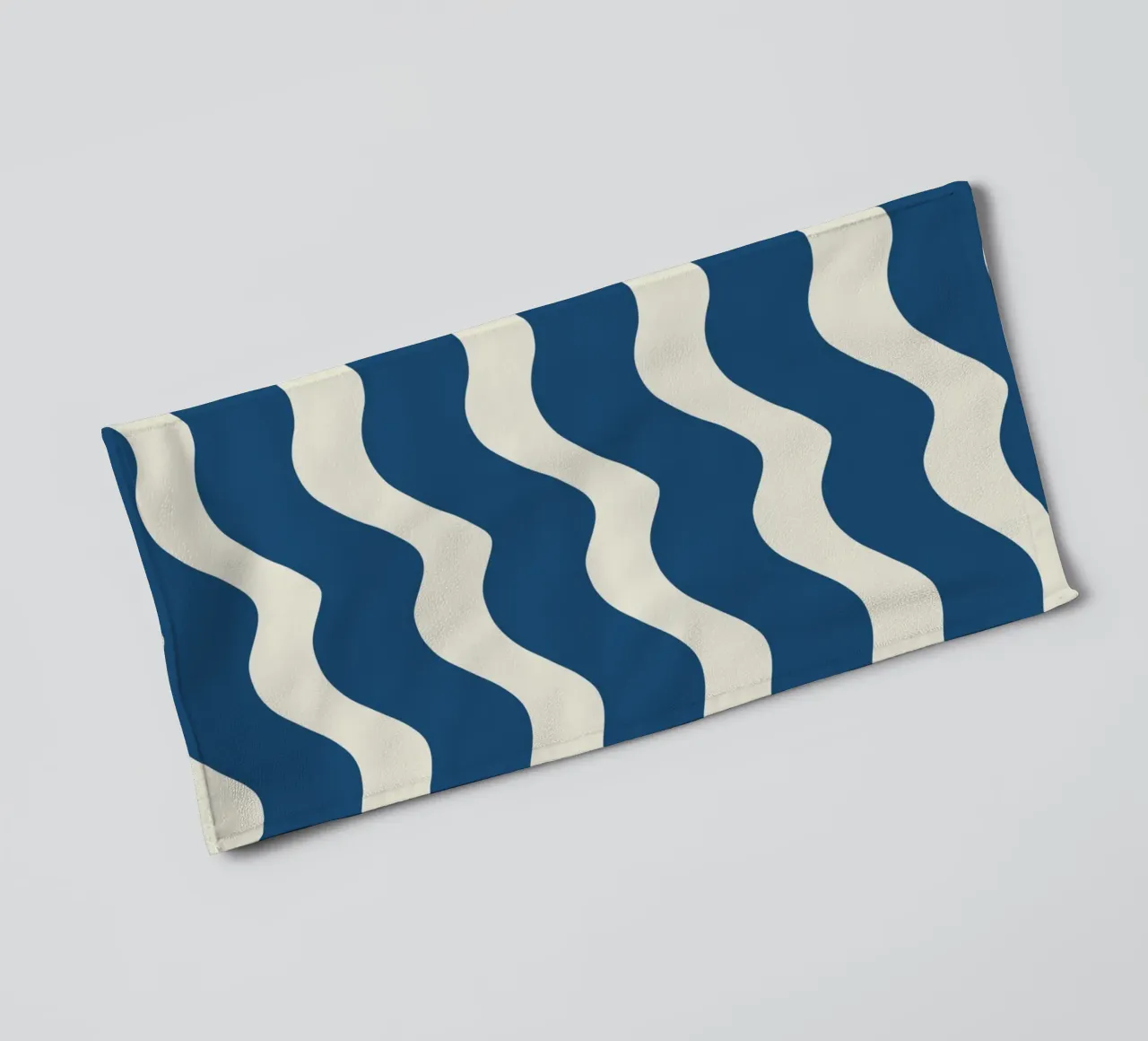 Waves pattern 21 towel by Little Dean