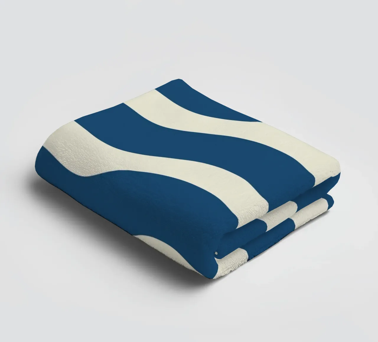 Waves pattern 21 towel by Little Dean