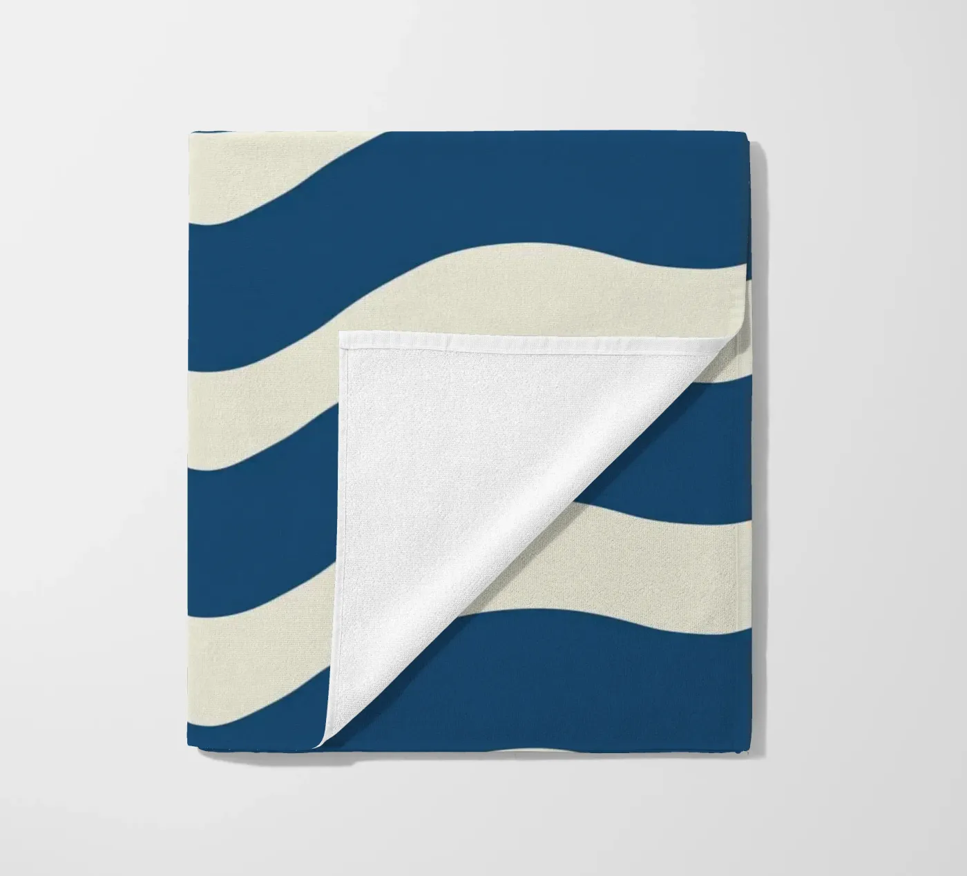 Waves pattern 21 beach towel by Little Dean