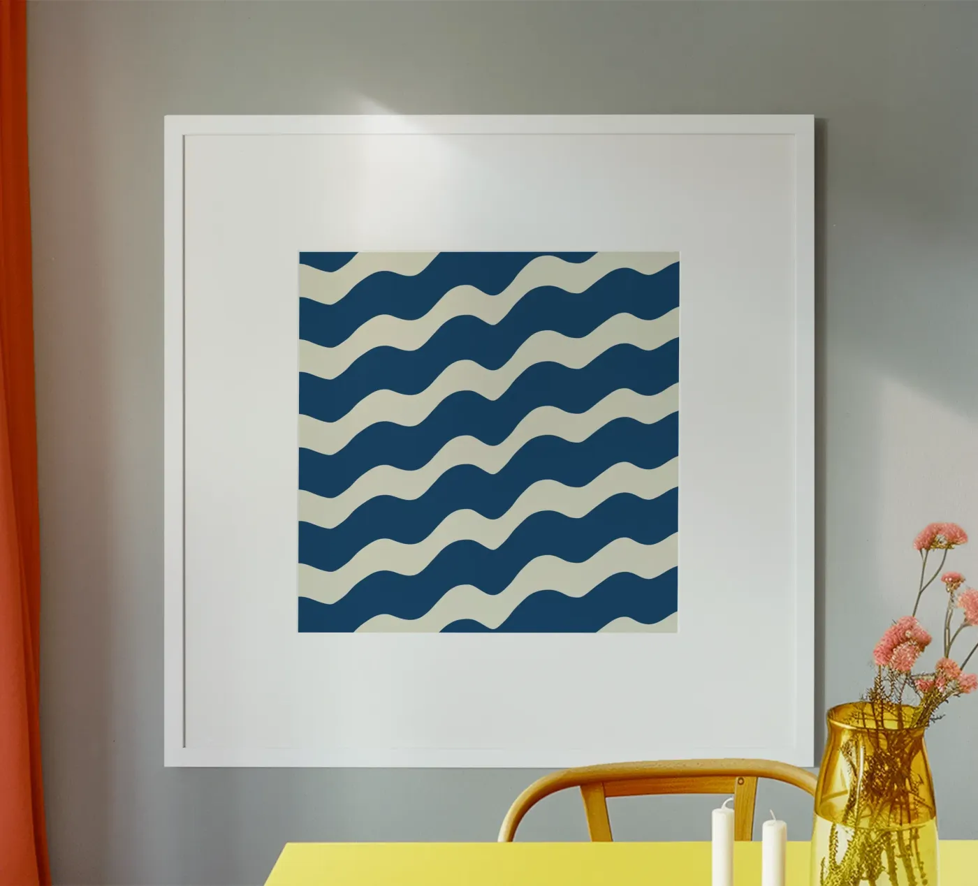 Waves pattern 21 poster by Little Dean