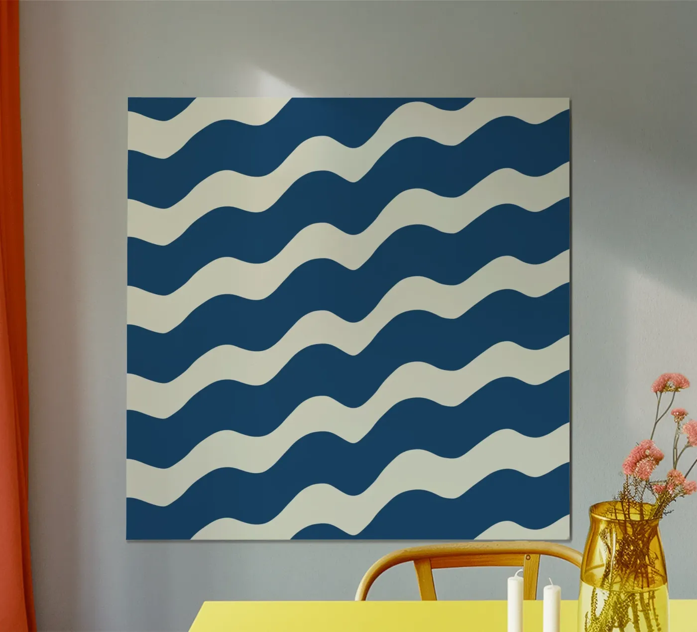 Waves pattern 21 poster by Little Dean