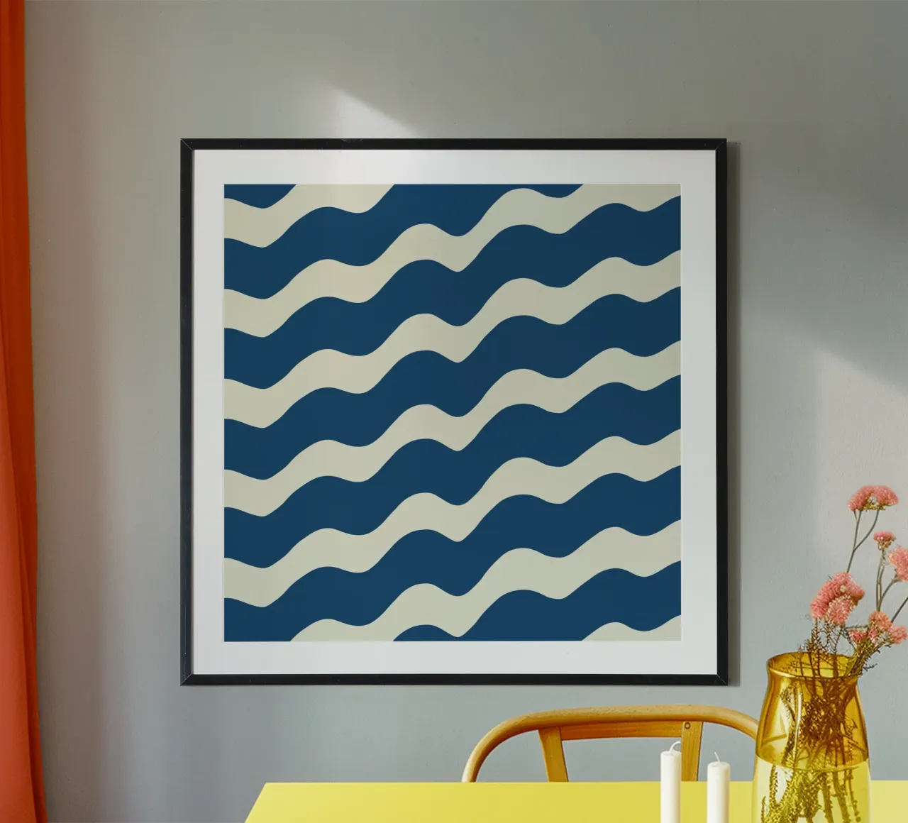 Waves pattern 21 poster by Little Dean