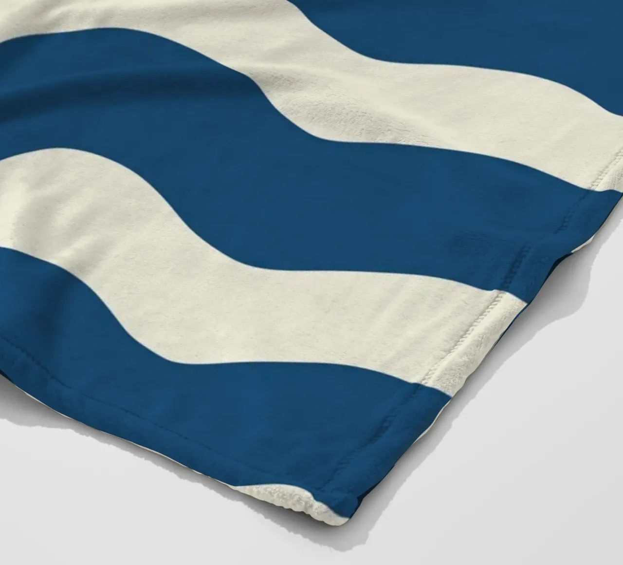 Waves pattern 21 fleece blanket by Little Dean