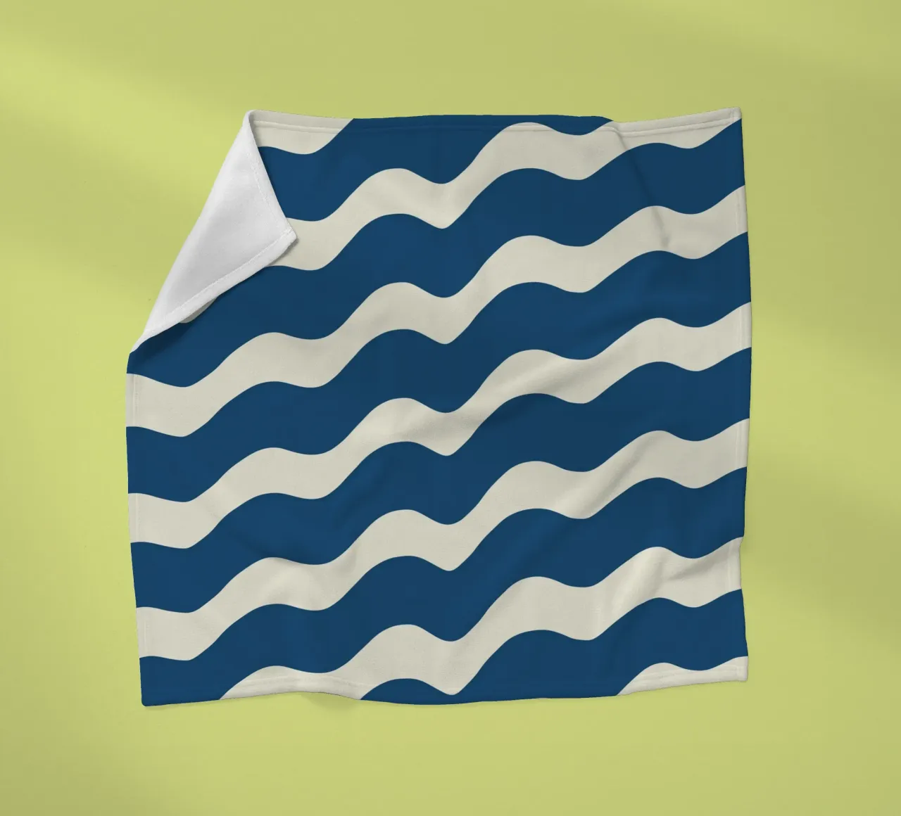 Waves pattern 21 fleece blanket by Little Dean