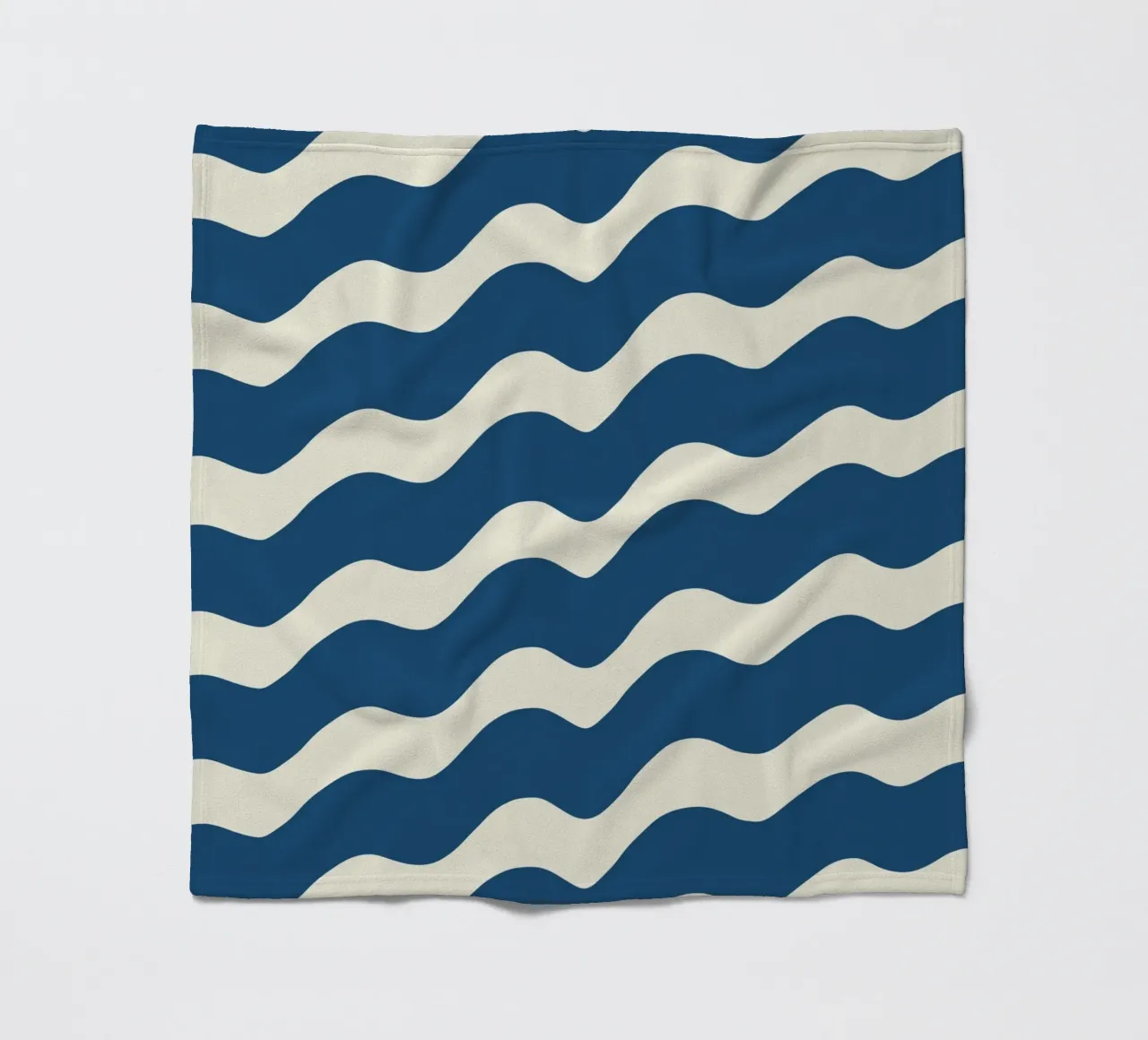 Waves pattern 21 fleece blanket by Little Dean