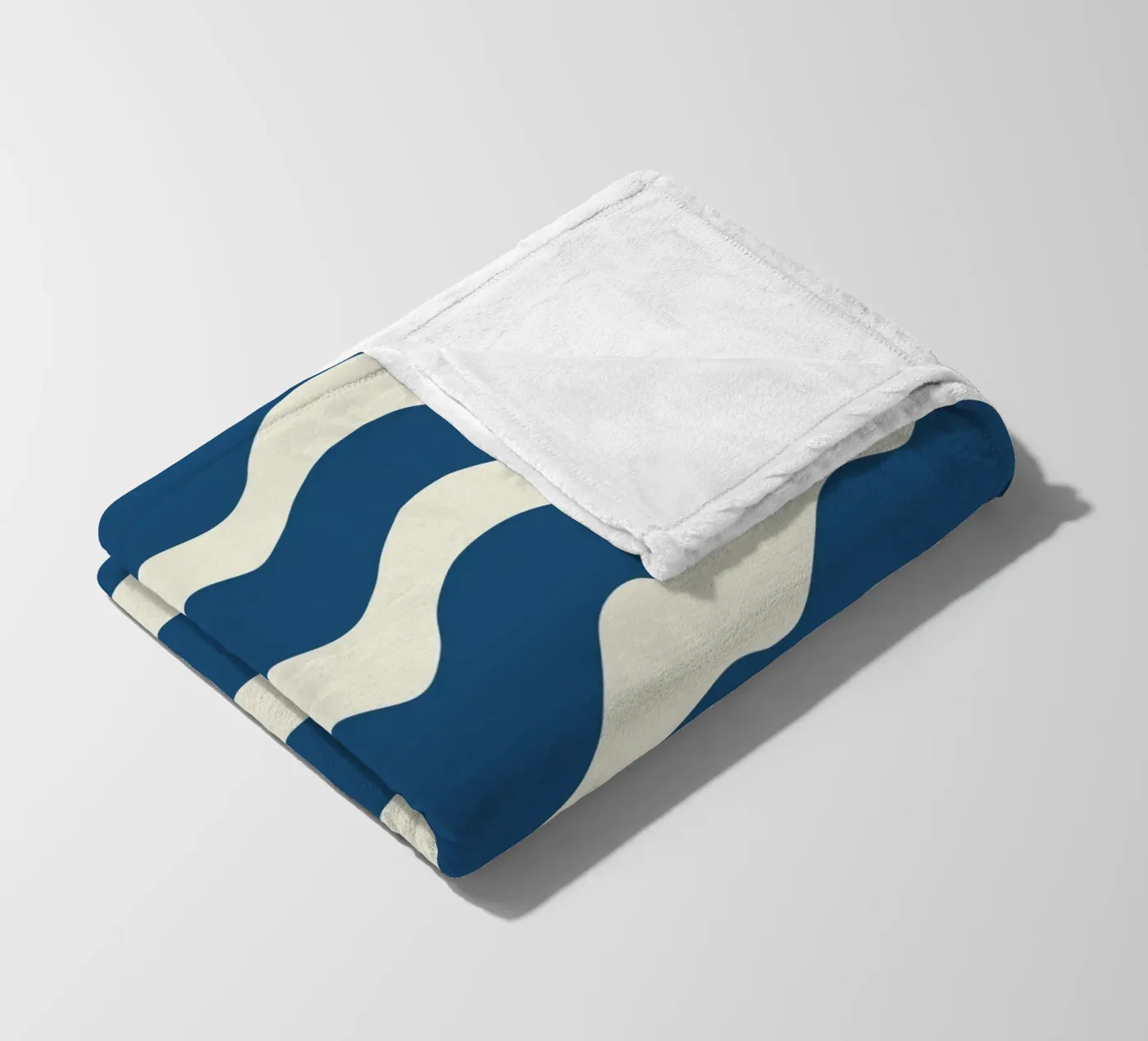 Waves pattern 21 Fleecedecke von Little Dean