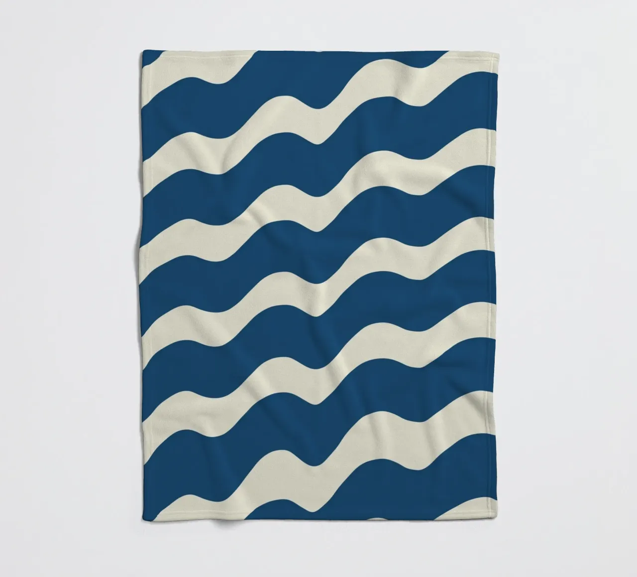 Waves pattern 21 fleece blanket by Little Dean