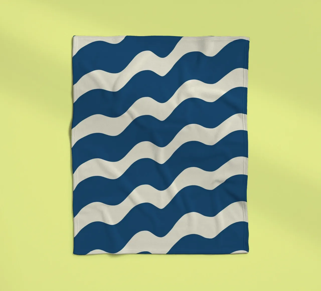 Waves pattern 21 fleece blanket by Little Dean