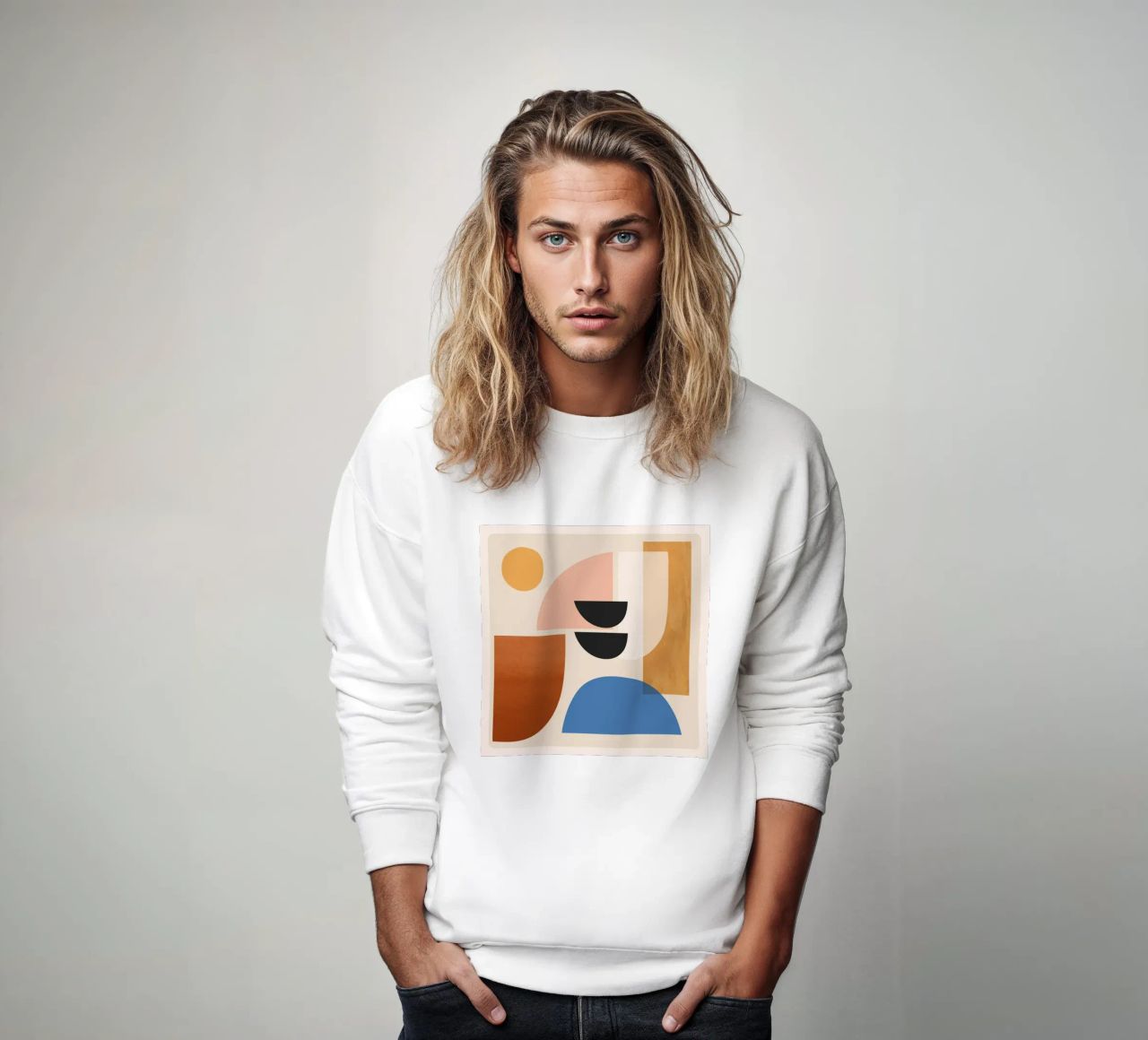 Abstract Minimal Shapes 52 sweatshirt by ThingDesign