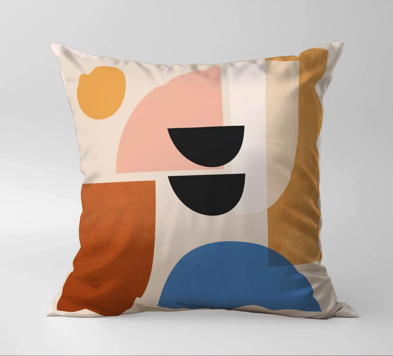Abstract Minimal Shapes 52 decorative cushion by ThingDesign