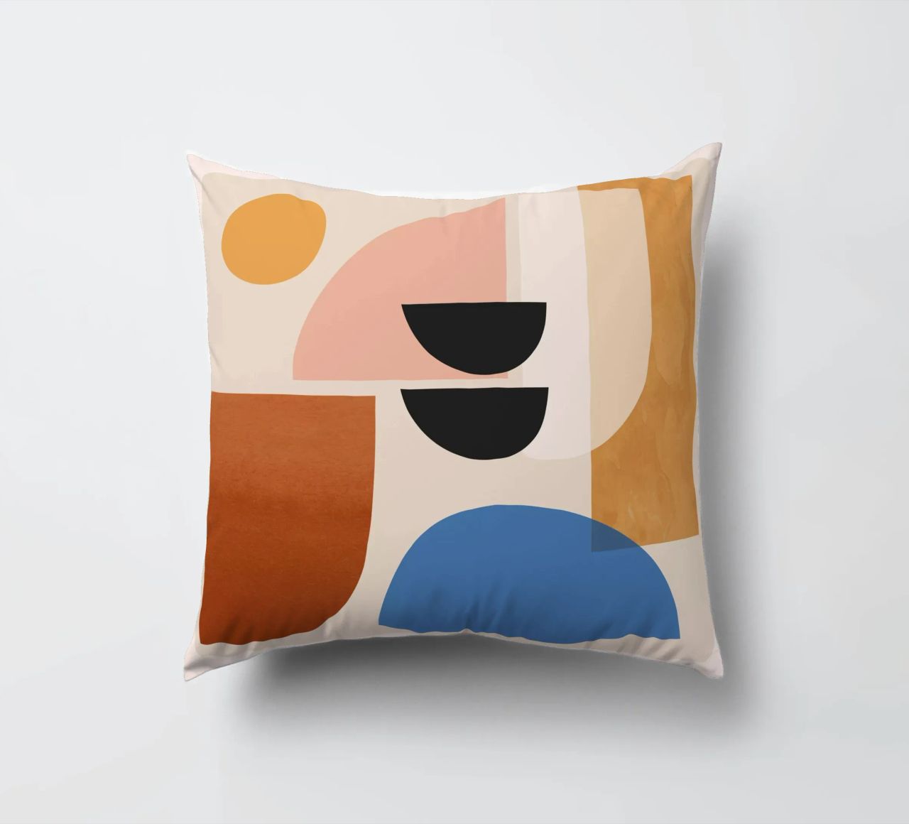 Abstract Minimal Shapes 52 decorative cushion by ThingDesign