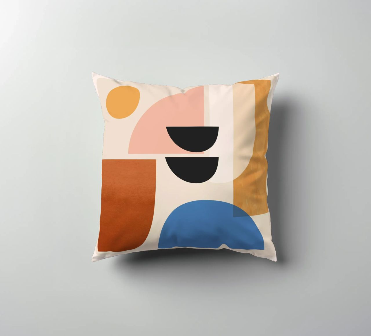 Abstract Minimal Shapes 52 decorative cushion by ThingDesign